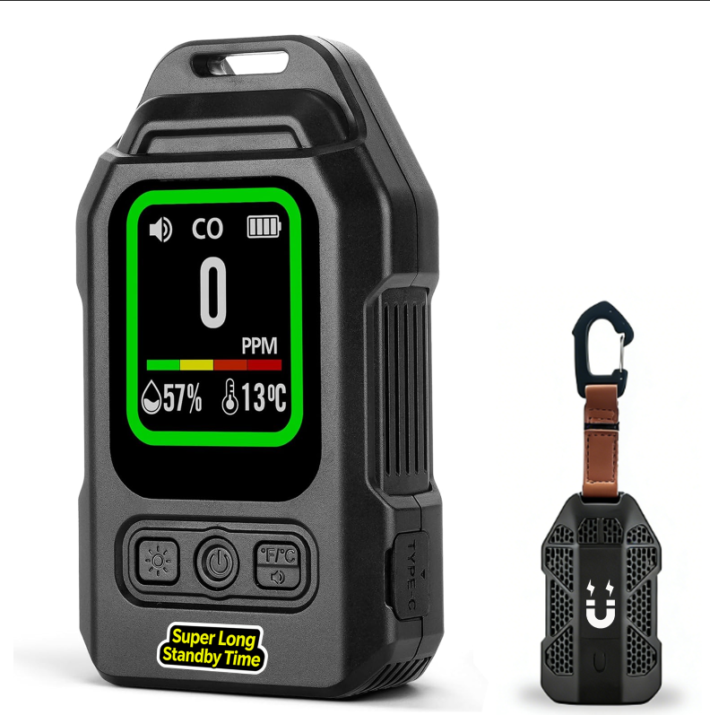 Portable Carbon Monoxide Detectors, for Travel, Hotel, RV, Truck